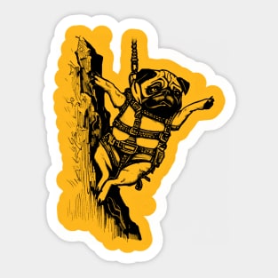 Get to the Chopper - Pug Action Hero Sticker